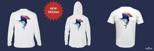 Featured Sun Shirt of the Month for June: Sailfish Flag Sun Shirt