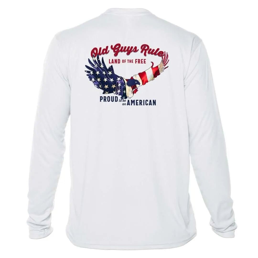 Eagle Sun Shirt - Men UPF50 Dryfit Shirt Old Guys Rule