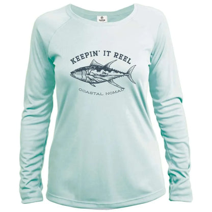 Keeping It Reel Fish Sun Shirt - Women UPF50 Graphic Tee