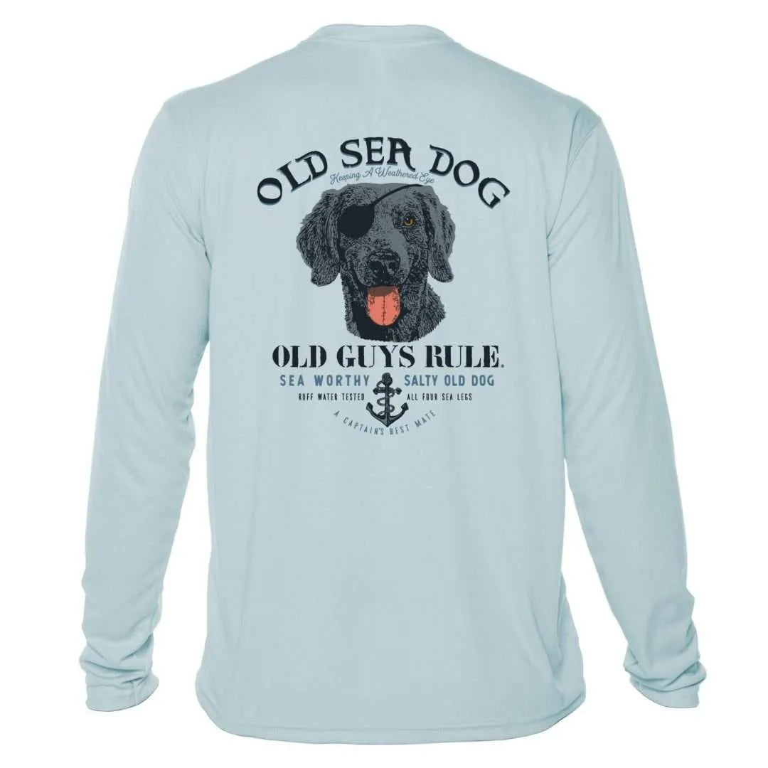 Old Sea Dog Sun Shirt - Men UPF50 Graphic Tee Old Guys Rule