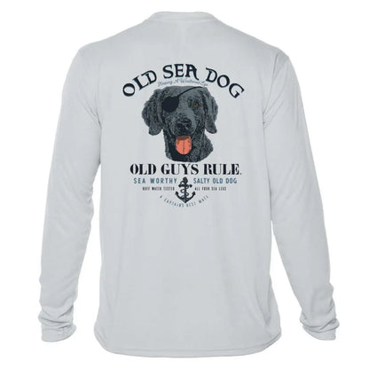 Old Sea Dog Sun Shirt - Men UPF50 Graphic Tee Old Guys Rule