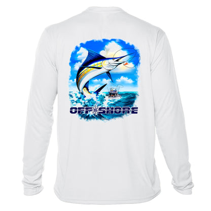 Sailfish Boat Sun Shirt - UPF50 Sun Protection Dryfit Graphic Tee