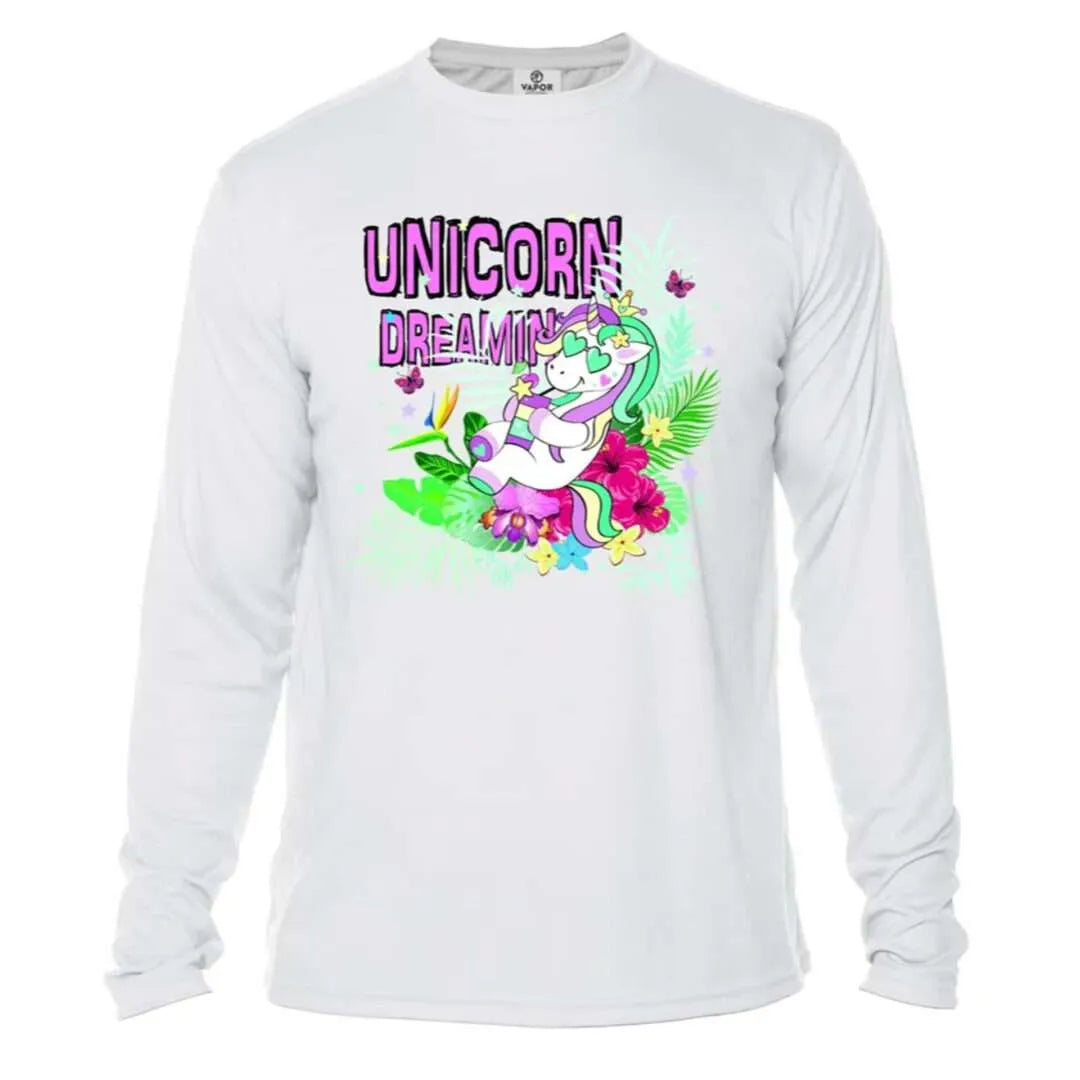 Toddler Unicorn Sun Shirt UPF50 - No Location or Custom Location