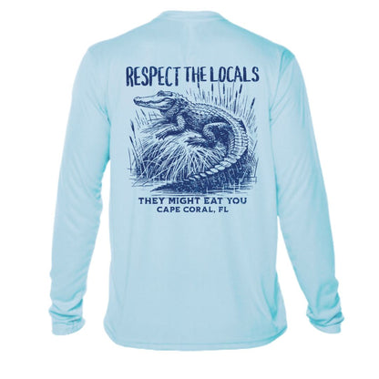 Respect the Locals Alligator Sun Shirt - UPF50 Sun Protection Tee