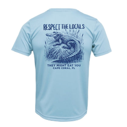 Respect the Locals Alligator Sun Shirt - UPF50 Sun Protection Tee