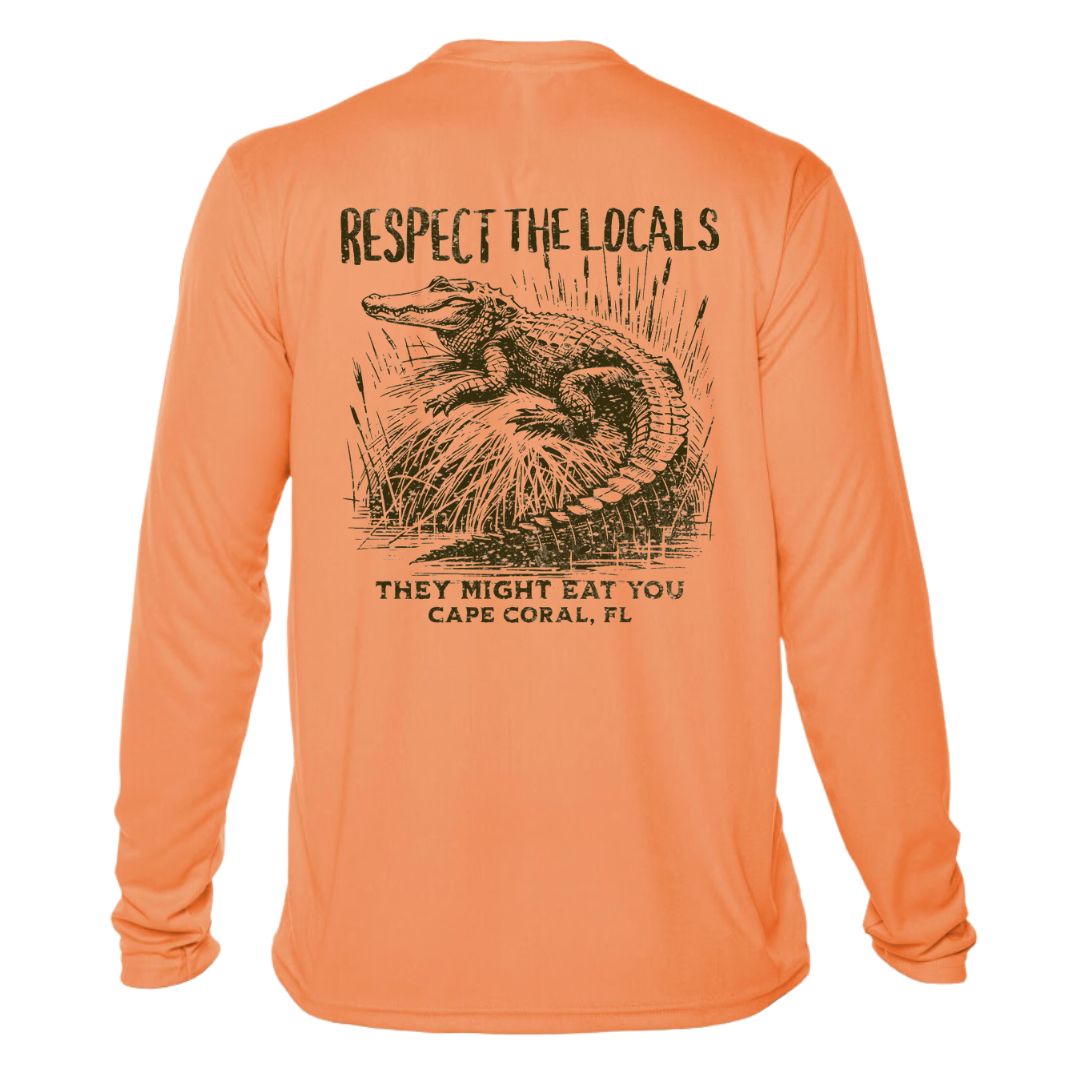 Respect the Locals Alligator Sun Shirt - UPF50 Sun Protection Tee