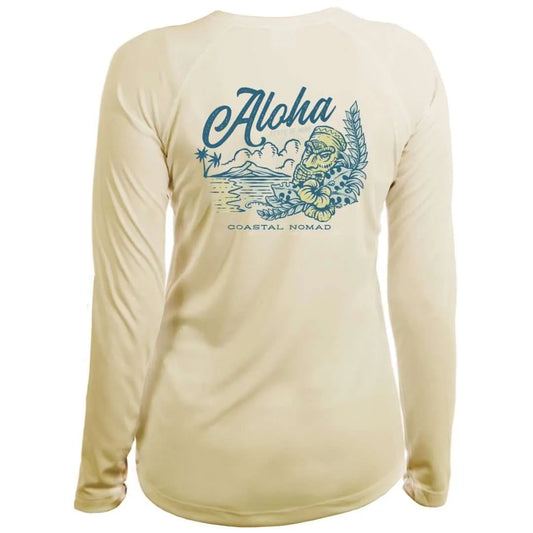 Aloha Sun Shirt - Women UPF50 Sun Protection Graphic Tee