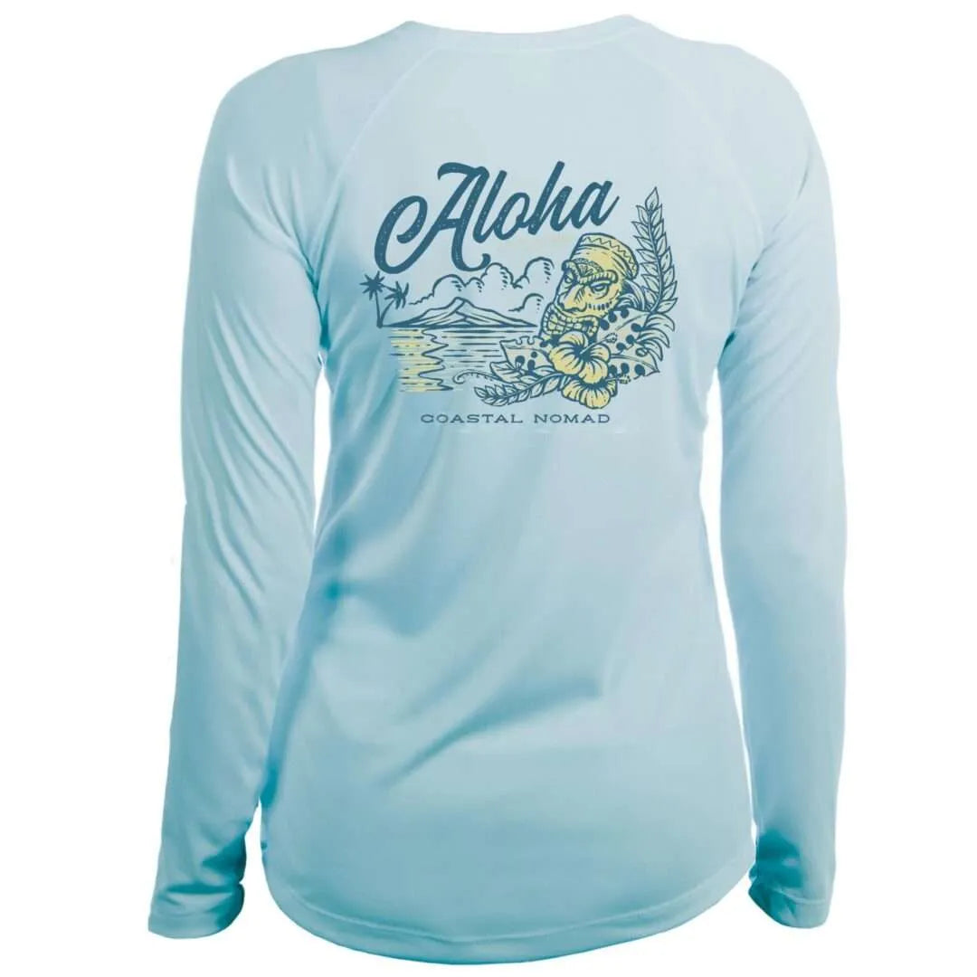 Aloha Sun Shirt - Women UPF50 Sun Protection Graphic Tee