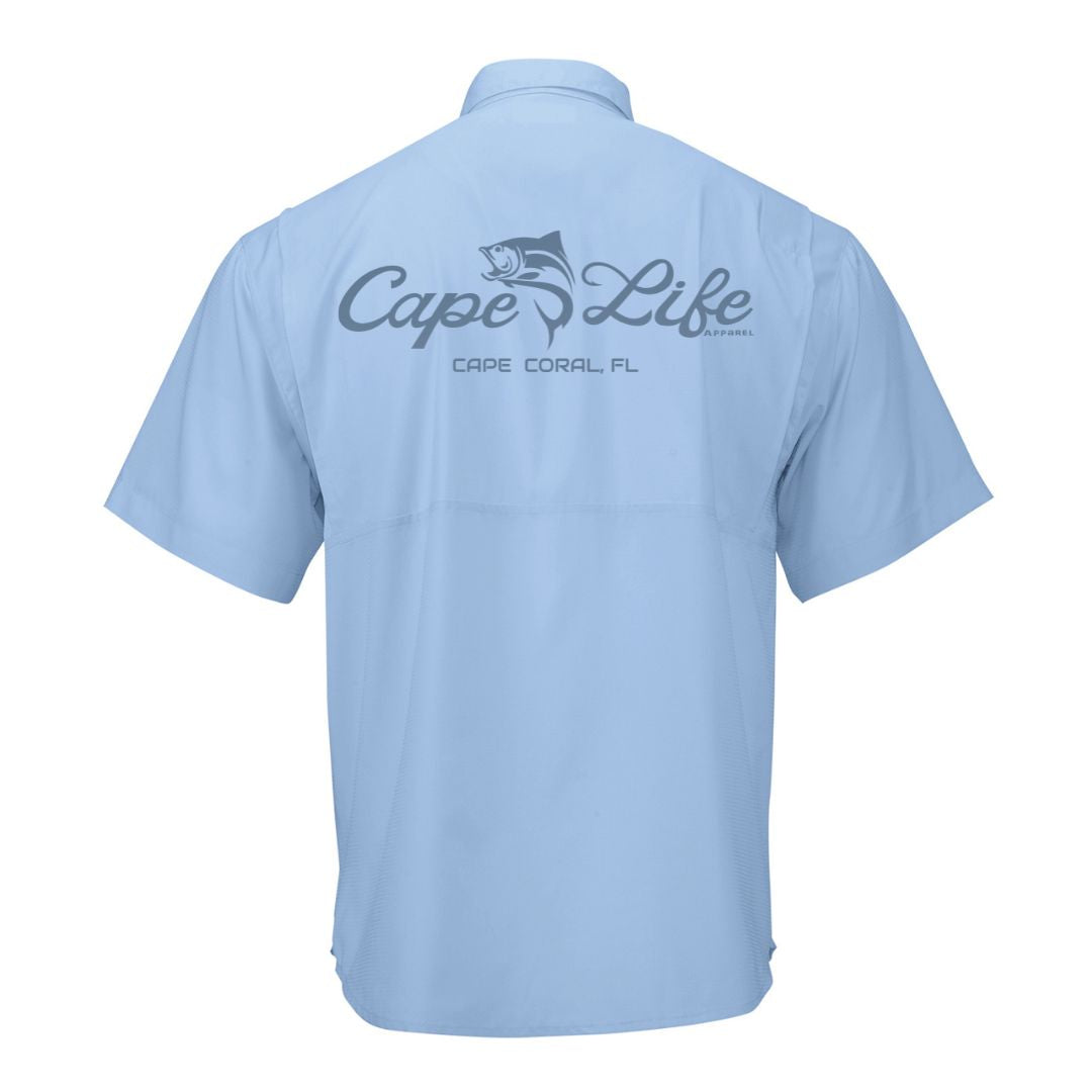 Cape Life Button Down Sun Shirt - Men's Printed UV Fishing Shirt