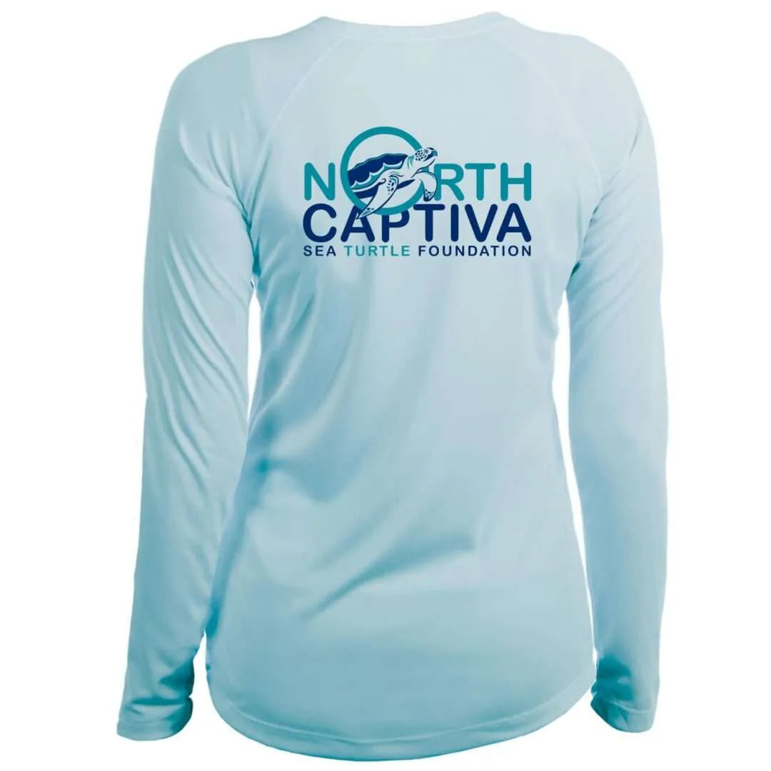 North Captiva Sea Turtle Foundation Sun Shirt - Women Scoop Neck UPF50