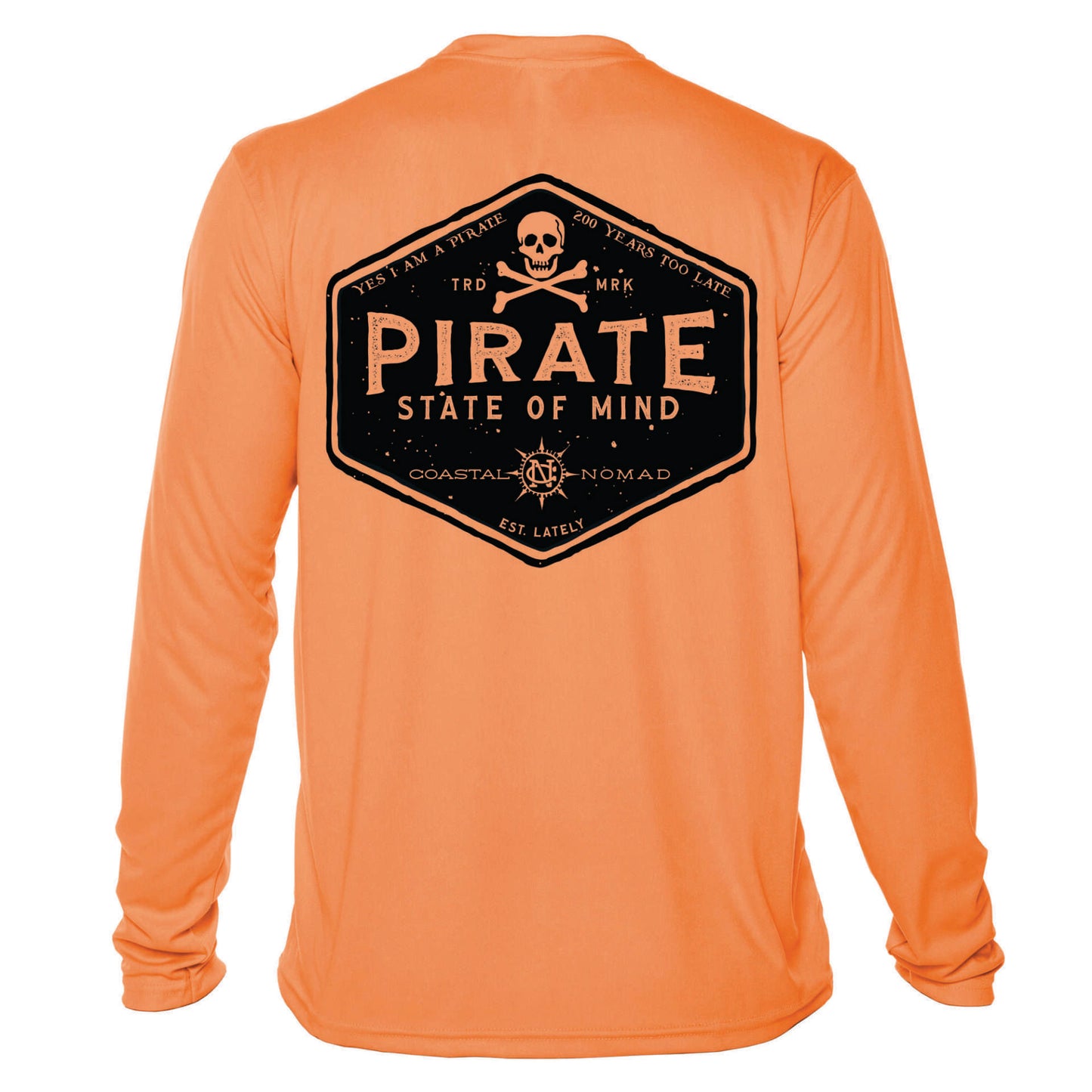 Pirate State of Mind Sun Shirt - Men UPF50 Skull and Crossbones Shirt