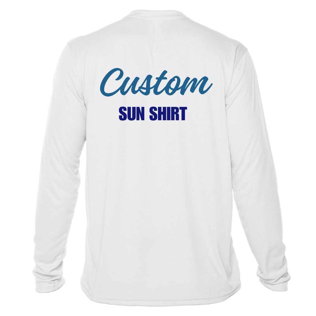 Custom Sun Shirt - Adult Long-Sleeve UPF50 Shirt with Custom Printing