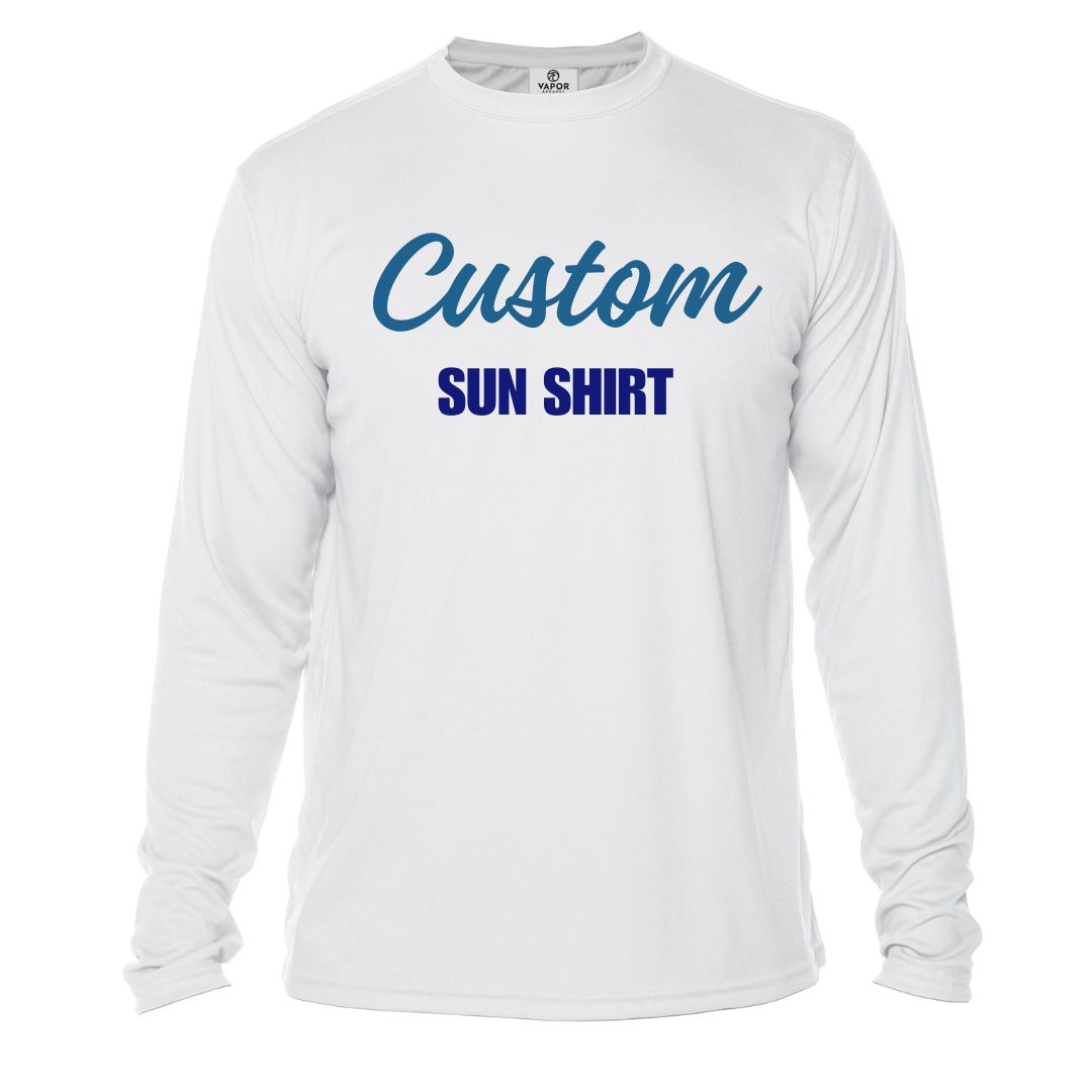 Custom Sun Shirt - Adult Long-Sleeve UPF50 Shirt with Custom Printing