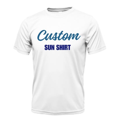 Custom Sun Shirt - Adult Short-Sleeve UPF50 Shirt with Custom Printing