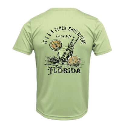 It's 5 O'Clock Somewhere Sun Shirt - Florida or Custom Location