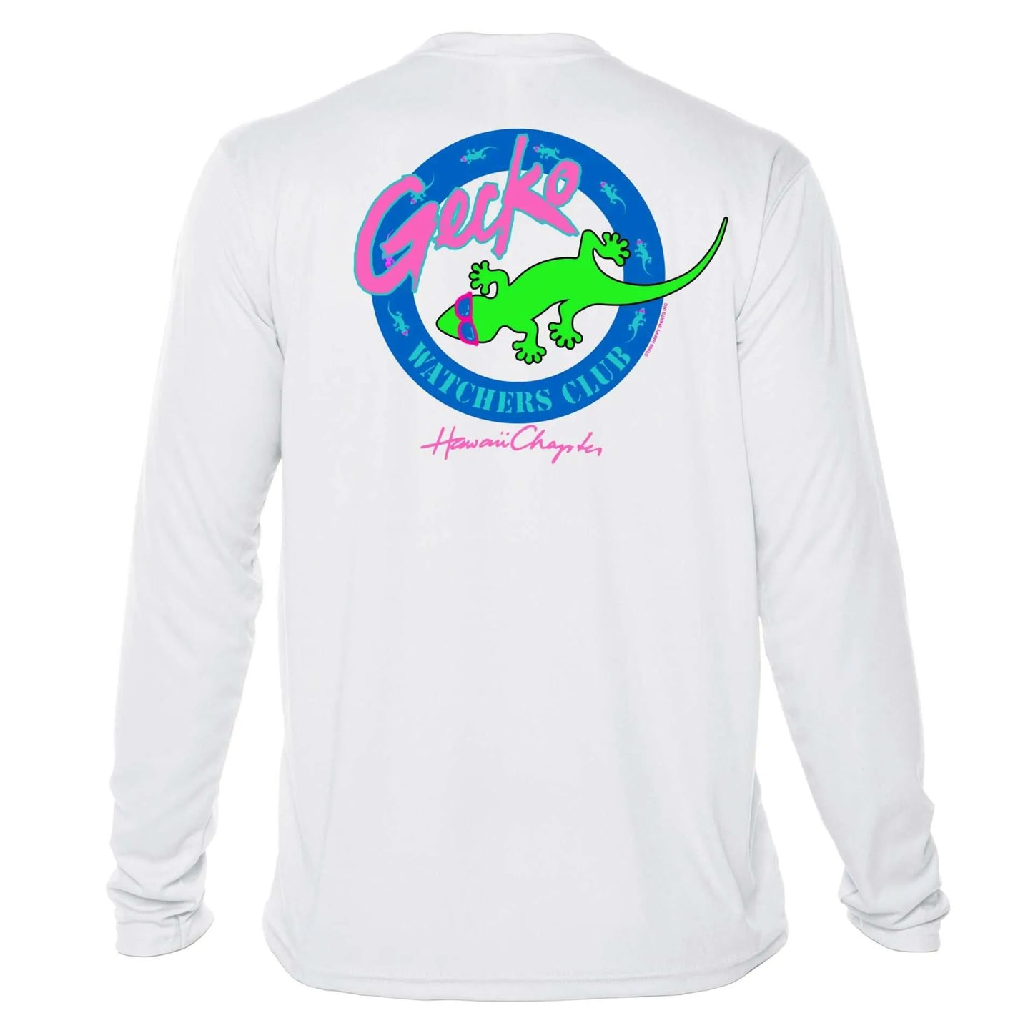 Gecko Watchers Sun Shirt - UPF50 Gecko Hawaii Graphic Tee