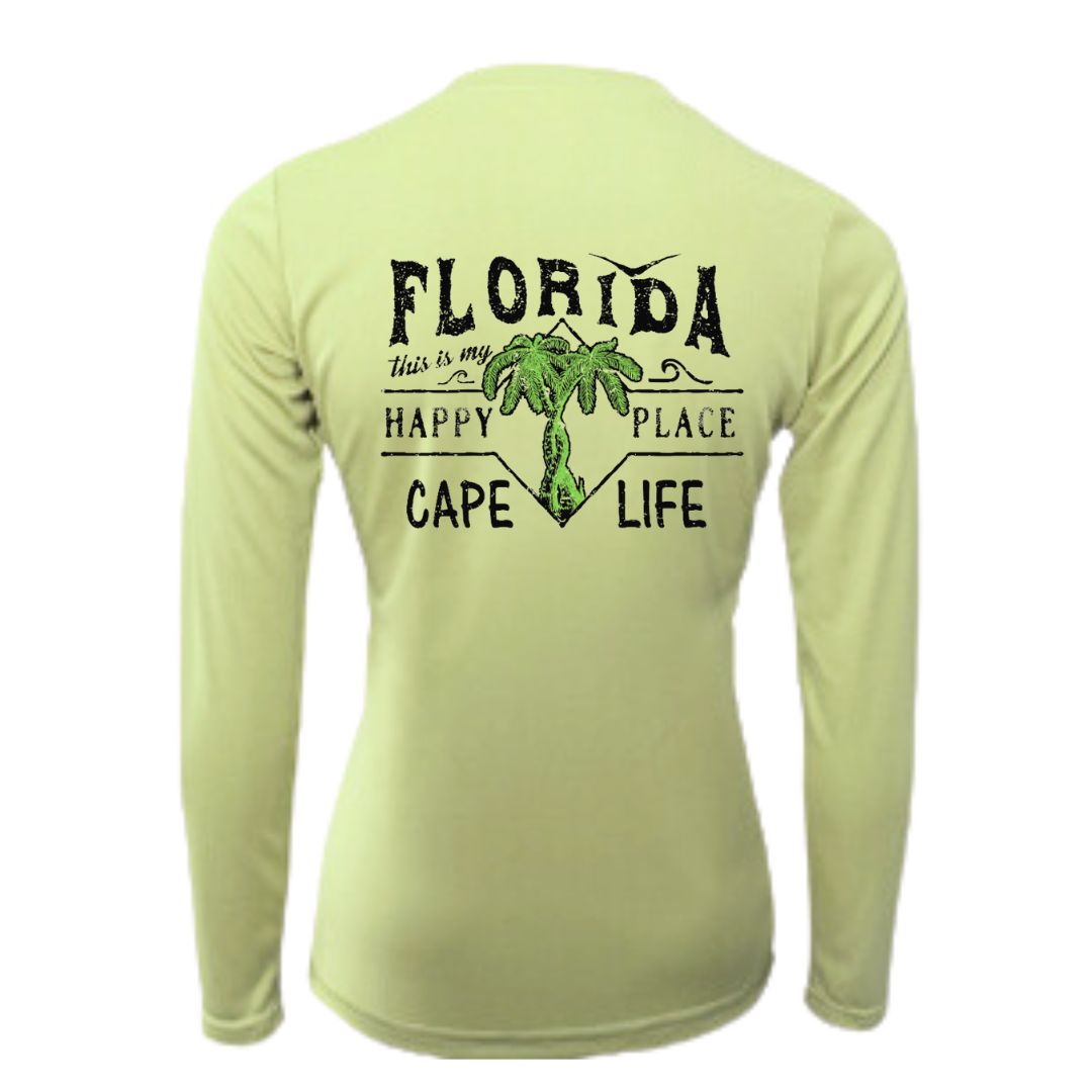 Florida Happy Place Sun Shirt - Women's UPF50 Sun Protection Shirt