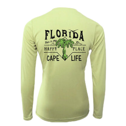 Florida Happy Place Sun Shirt - Women's UPF50 Sun Protection Shirt