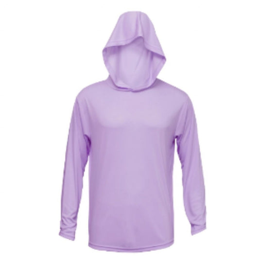 Blank UV Hoodie - Adult Long-Sleeve UPF50 Hooded Sun Shirt