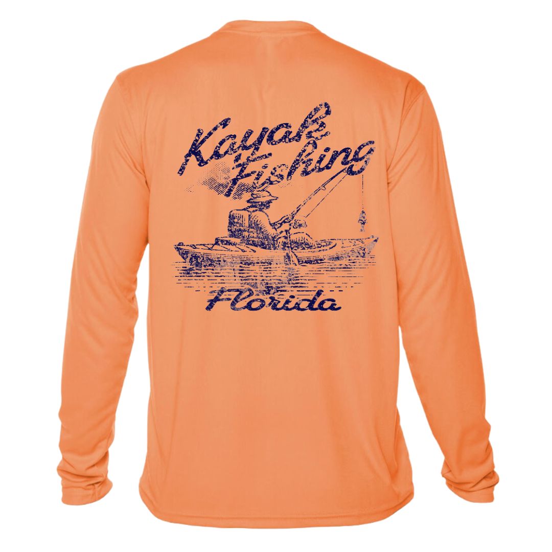 Kayak Fishing Sun Shirt UPF50 - Florida or Custom Location