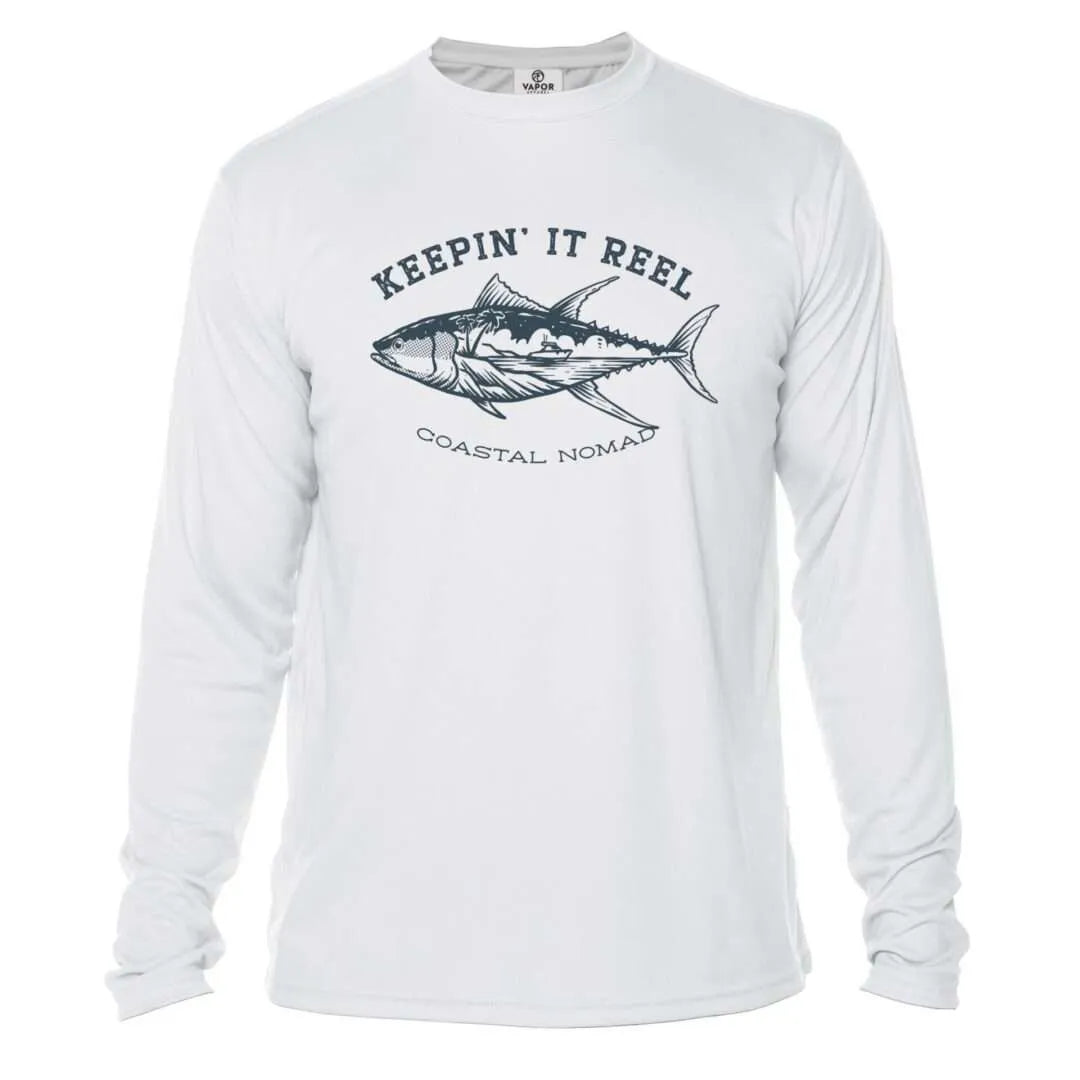 Keeping It Reel Fish Sun Shirt - Men UPF50 Graphic Tee