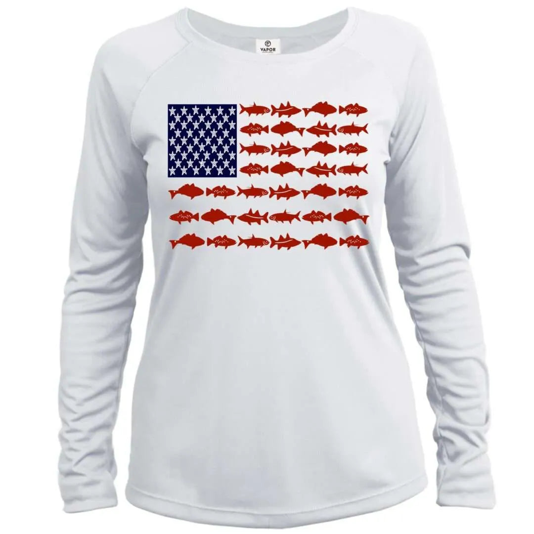 Fish Flag Sun Shirt - Women UPF50 - No Location or Custom