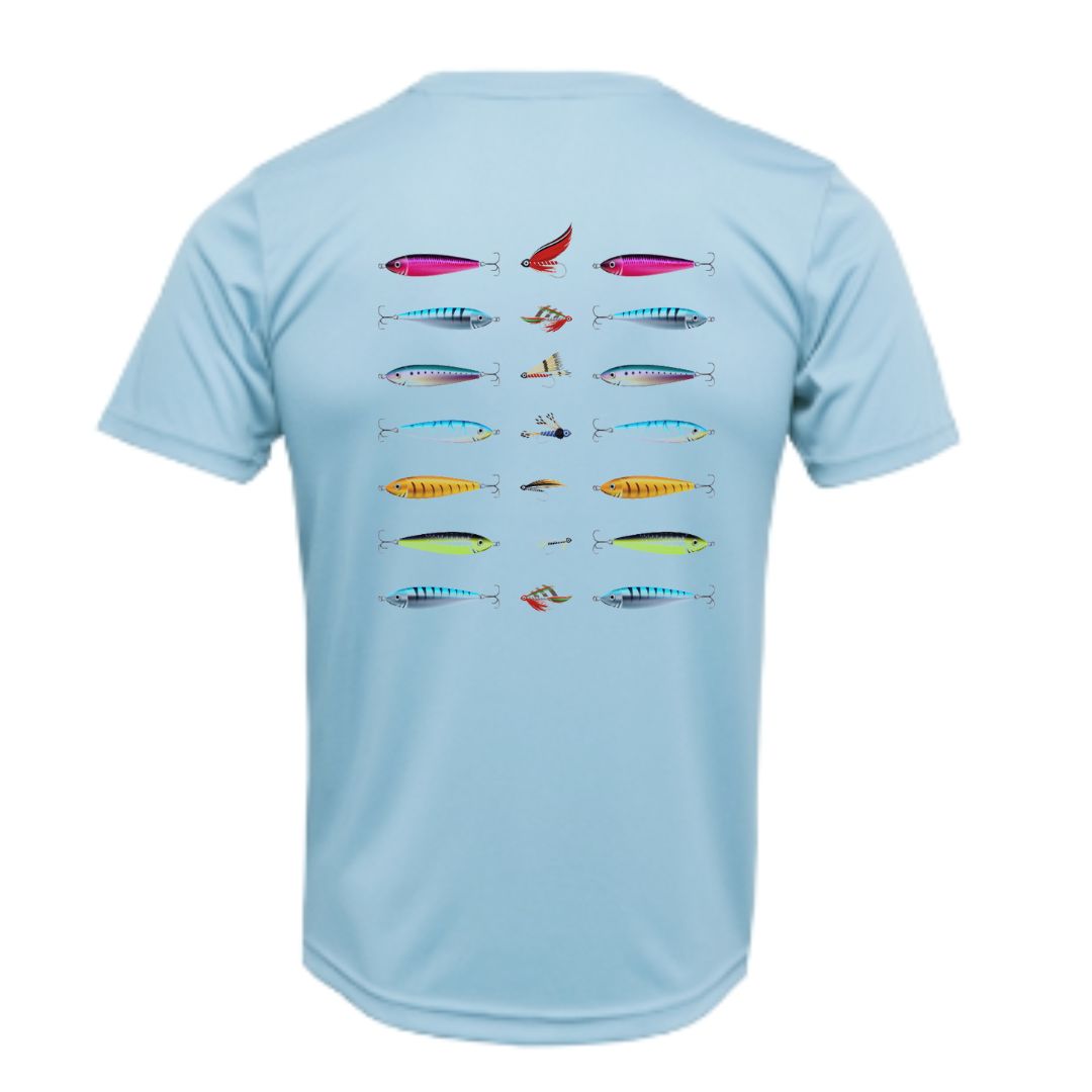 Lures Fishing Design Sun Shirt - UPF50 Sun Protection Dryfit Shirt