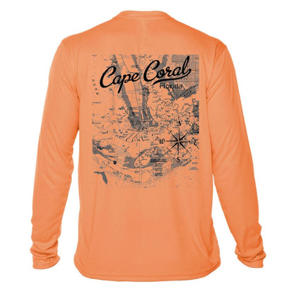 Cape Coral Map Sun Shirt - UPF50 Sun Protection Dryfit Shirt