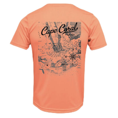 Cape Coral Map Sun Shirt - UPF50 Sun Protection Dryfit Shirt