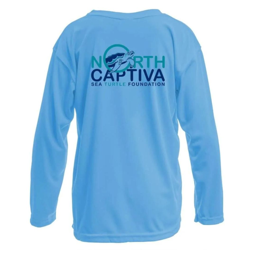 Kids North Captiva Sea Turtle Foundation Sun Shirt - UPF50 Youth Shirt