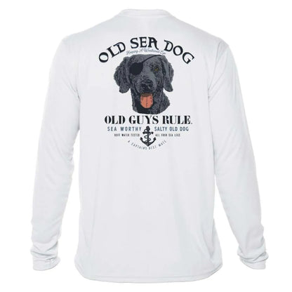 Old Sea Dog Sun Shirt - Men UPF50 Graphic Tee Old Guys Rule