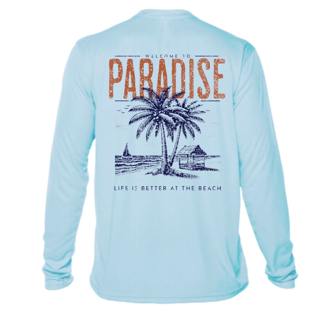 Paradise Better at the Beach Sun Shirt - No Location or Custom Location