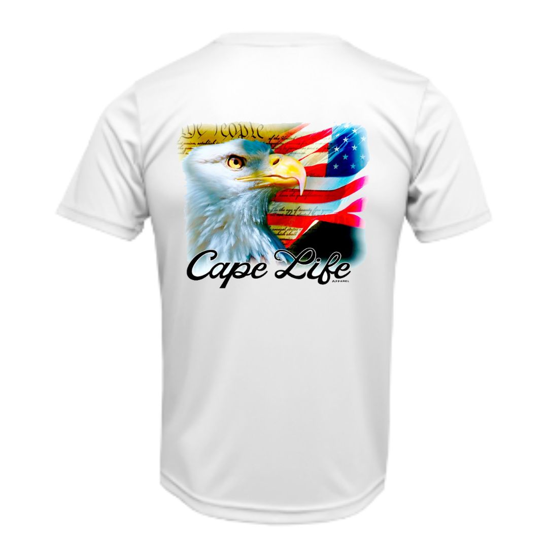 We The People Patriotic Eagle Sun Shirt - UPF50 Dryfit Shirt