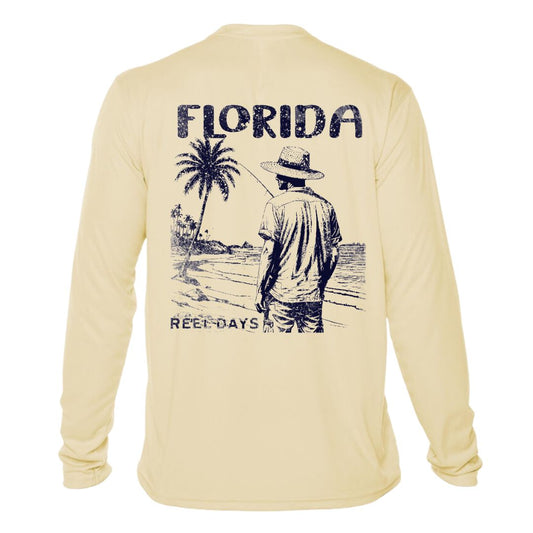 Reel Days Fishing Sun Shirt UPF50 - Florida or Custom Location