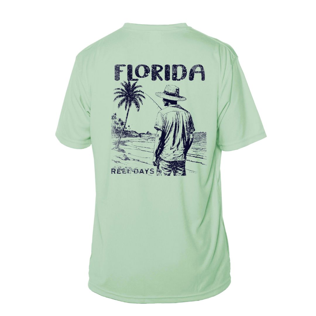 Reel Days Fishing Sun Shirt UPF50 - Florida or Custom Location