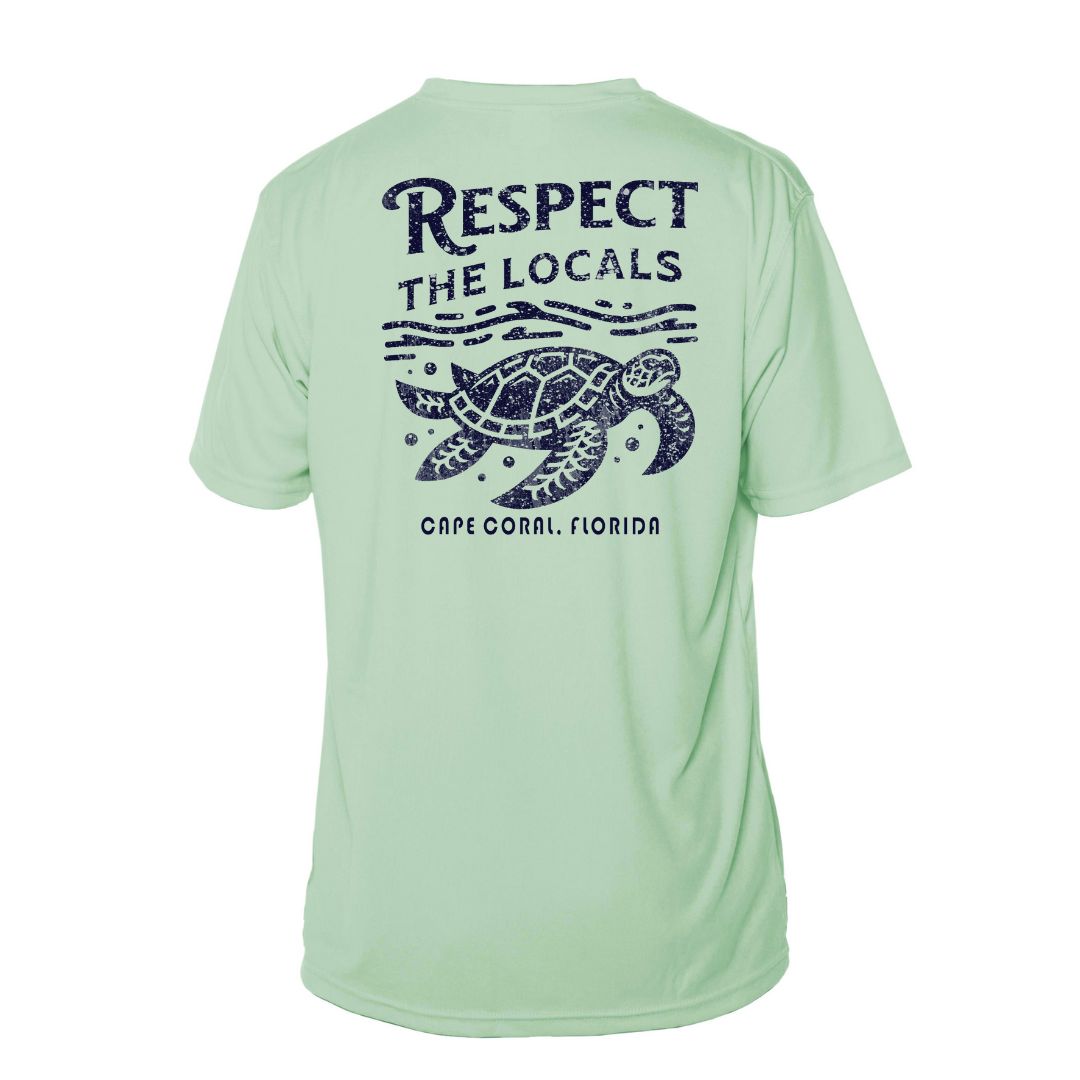 Respect the Locals Sea Turtle Sun Shirt - UPF50 Graphic Tee