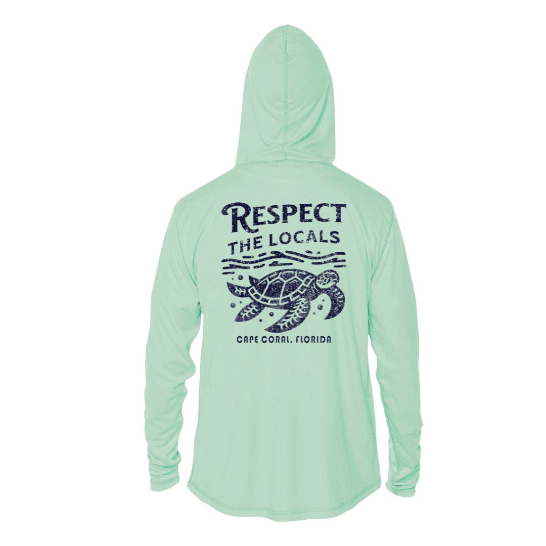 Respect the Locals Sea Turtle Sun Shirt - UPF50 Graphic Tee