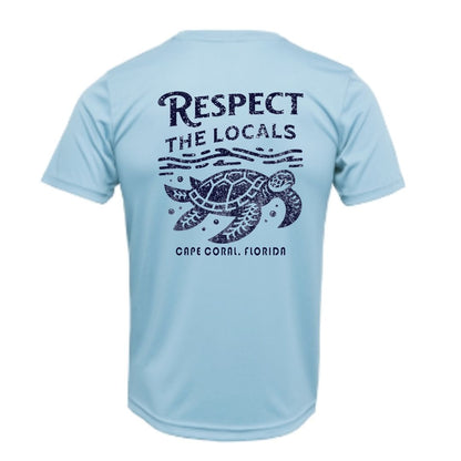 Respect the Locals Sea Turtle Sun Shirt - UPF50 Graphic Tee