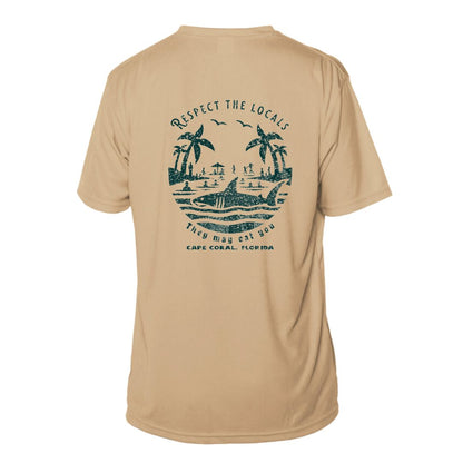 Respect the Locals Shark Sun Shirt - UPF50 Sun Protection Dryfit Tee