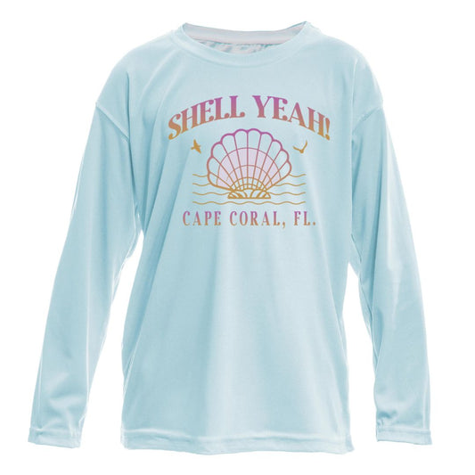 Kids Shell Yeah Sun Shirt - UPF50 Sun Protection Beach Shirt