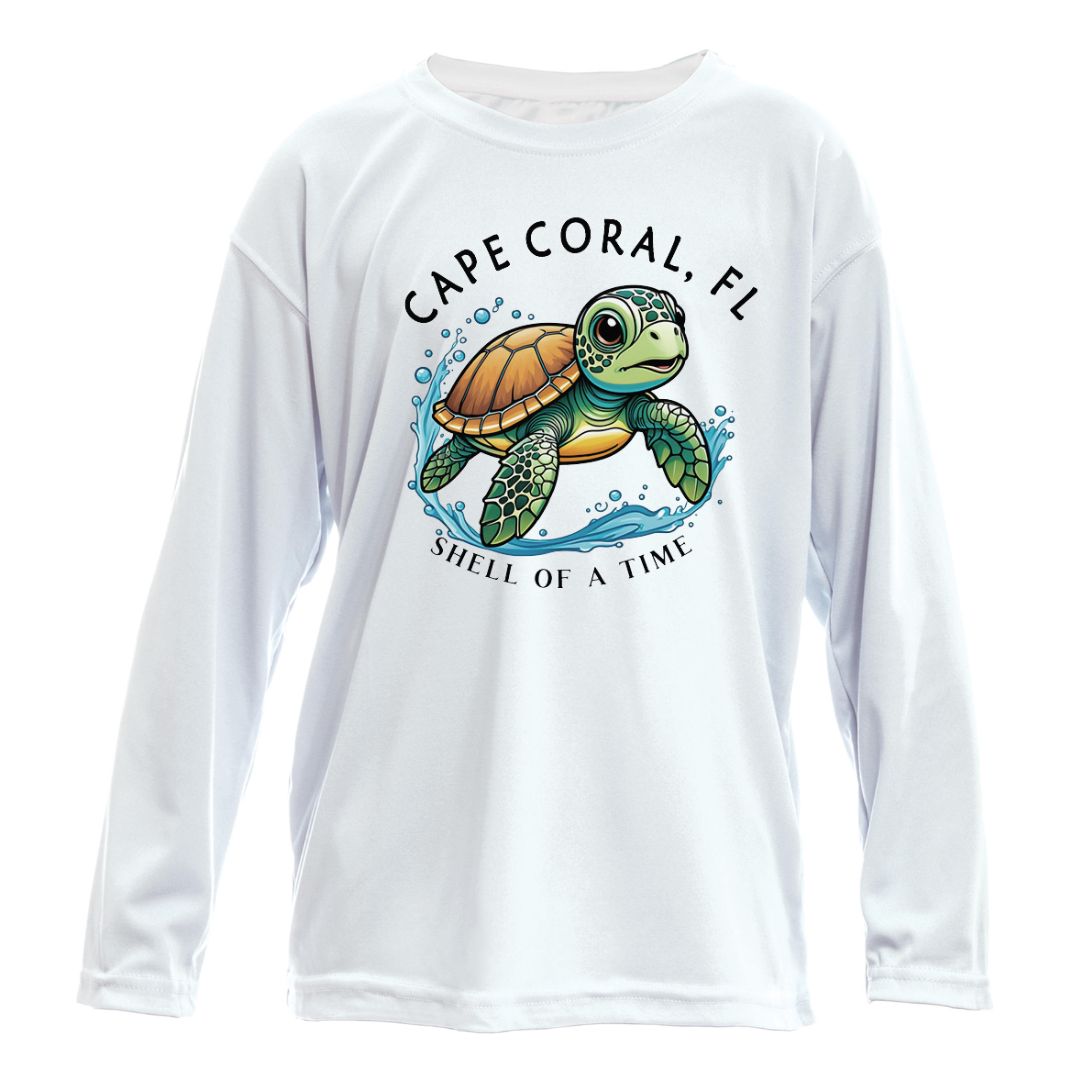 Toddler Sea Turtle Sun Shirt - UPF50 Sun Protection Beach Shirt