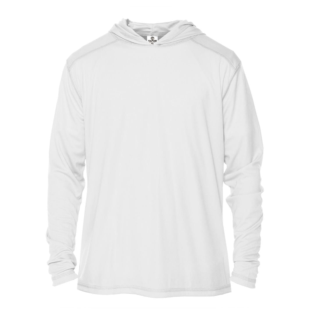 Blank UV Hoodie - Adult Long-Sleeve UPF50 Hooded Sun Shirt