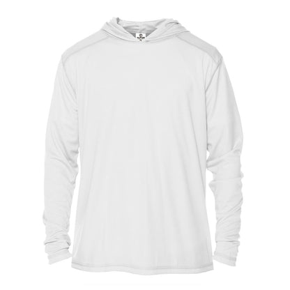 Blank UV Hoodie - Adult Long-Sleeve UPF50 Hooded Sun Shirt