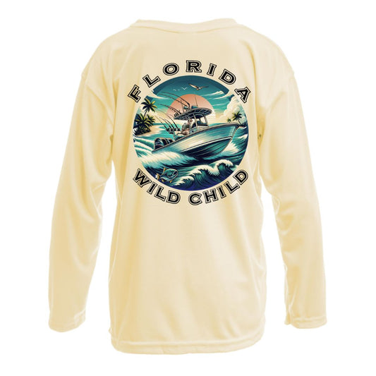 Kids Wild Child Fishing Adventure Sun Shirt UPF50 - Florida