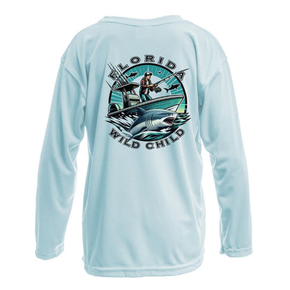 Kids Wild Child Shark Hunt Sun Shirt UPF50 - Florida