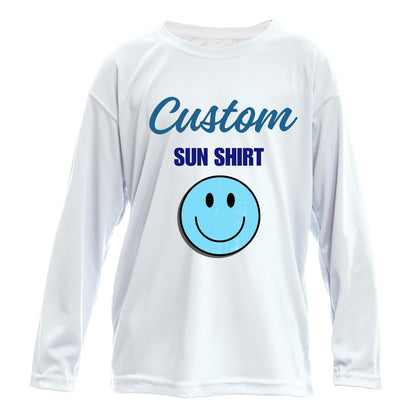 Custom Sun Shirt - Toddler Long-Sleeve UPF50 Shirt with Custom Printing